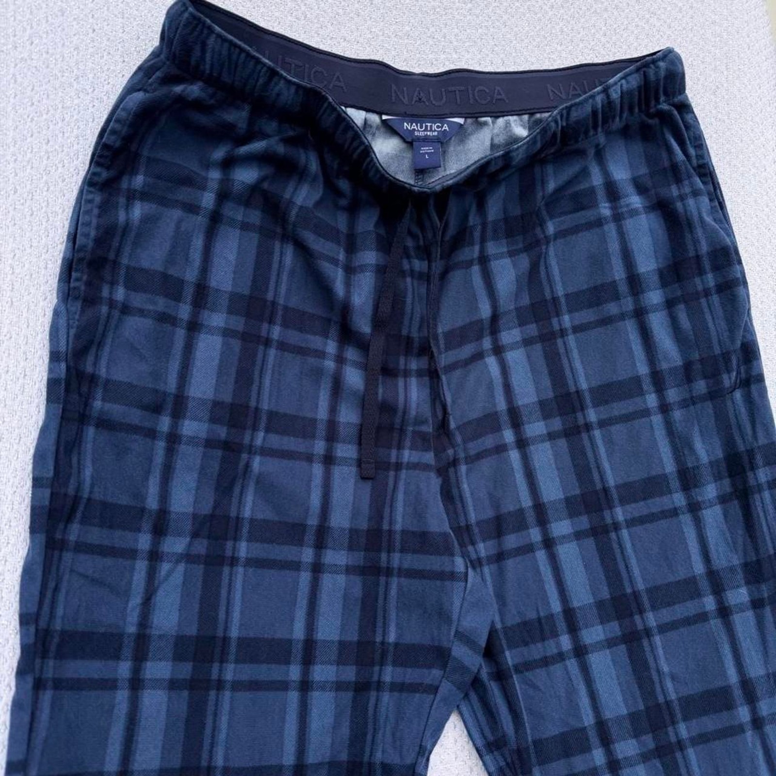 Blue nautica plaid sweats