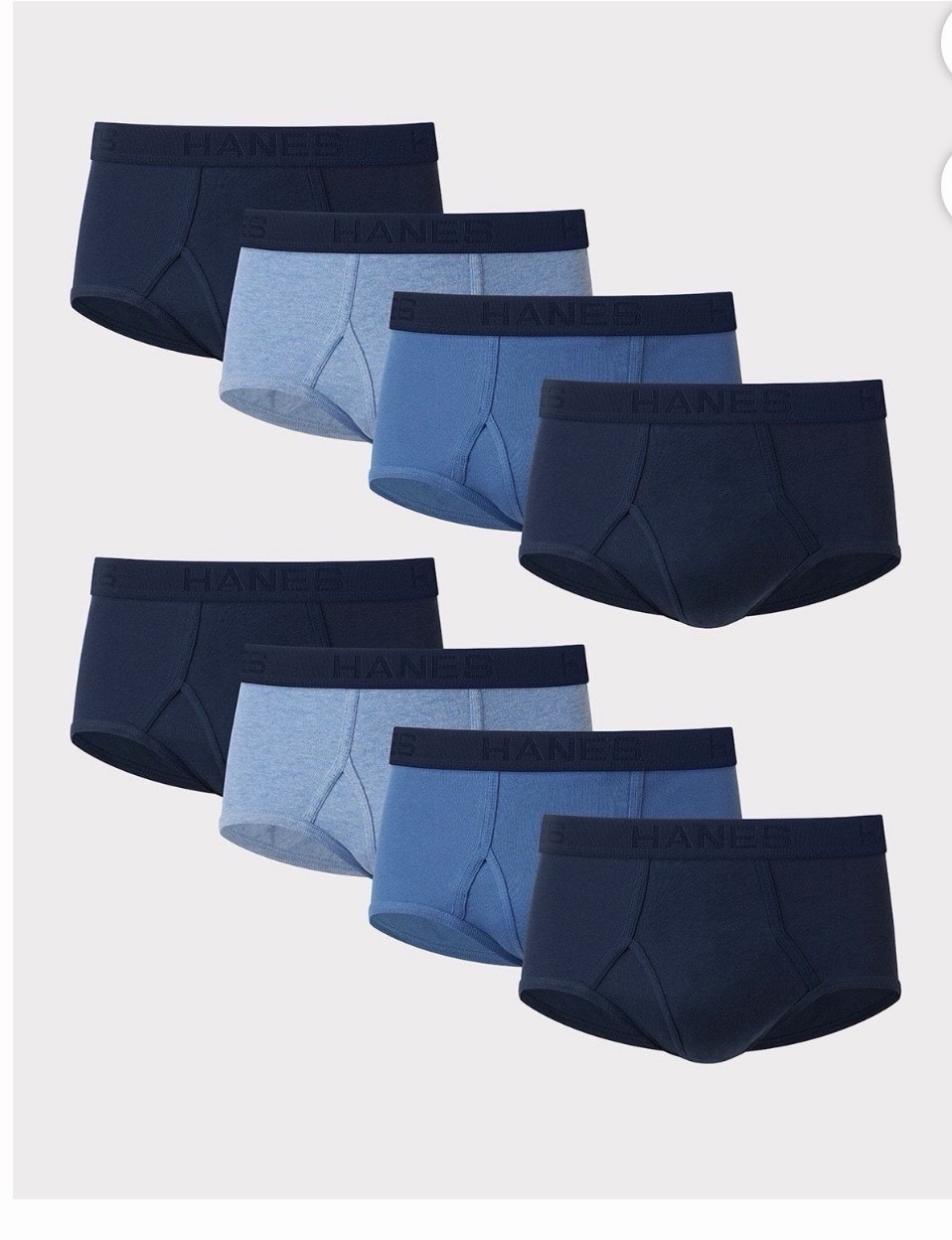 MEDIUM Hanes Best Men’s Tagless Briefs 8‑Pack – ComfortFlex Waistband