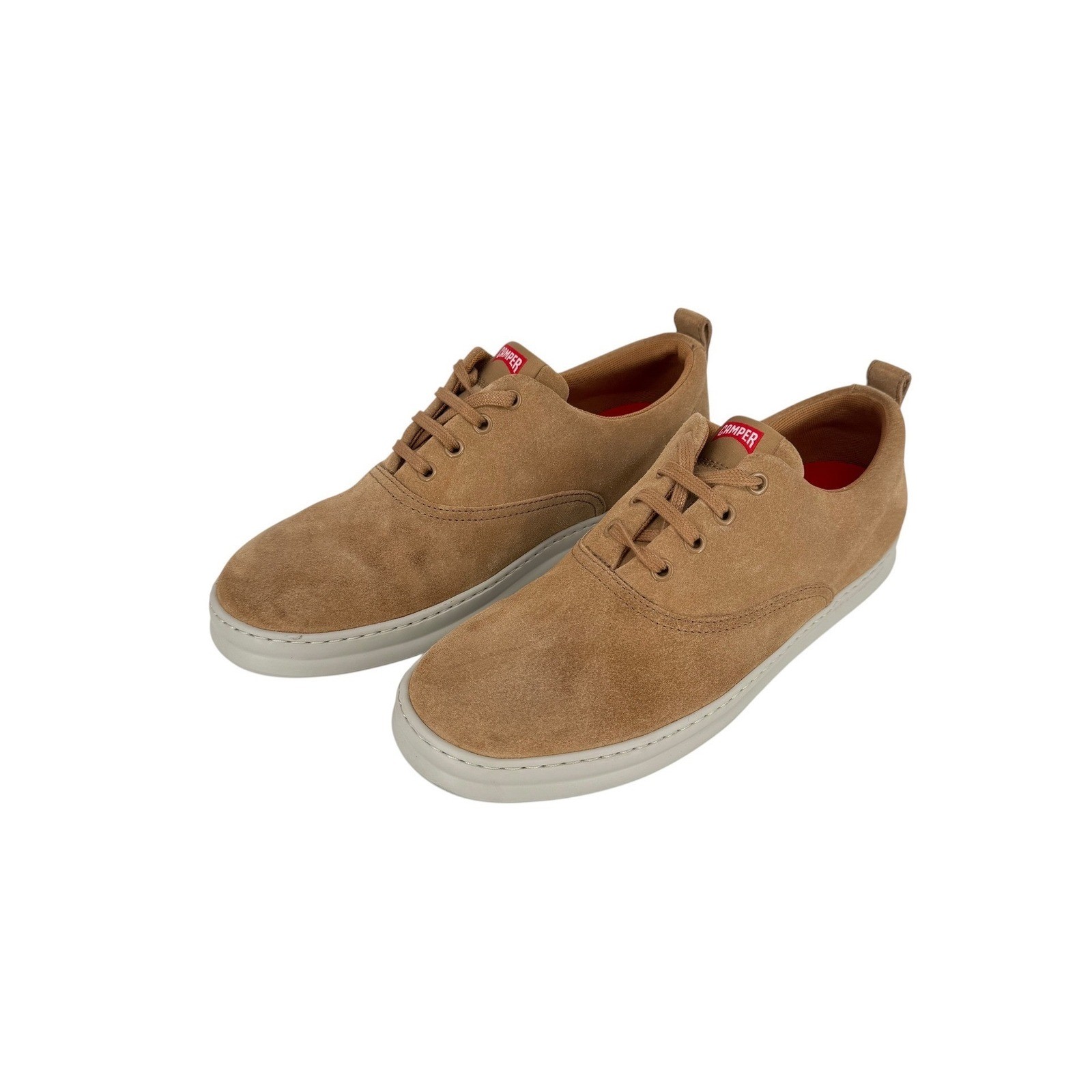 Camper Runner Tan Suede Low Top Sneakers Mens 43 US 9.5 Shoes Comfort Lace Up