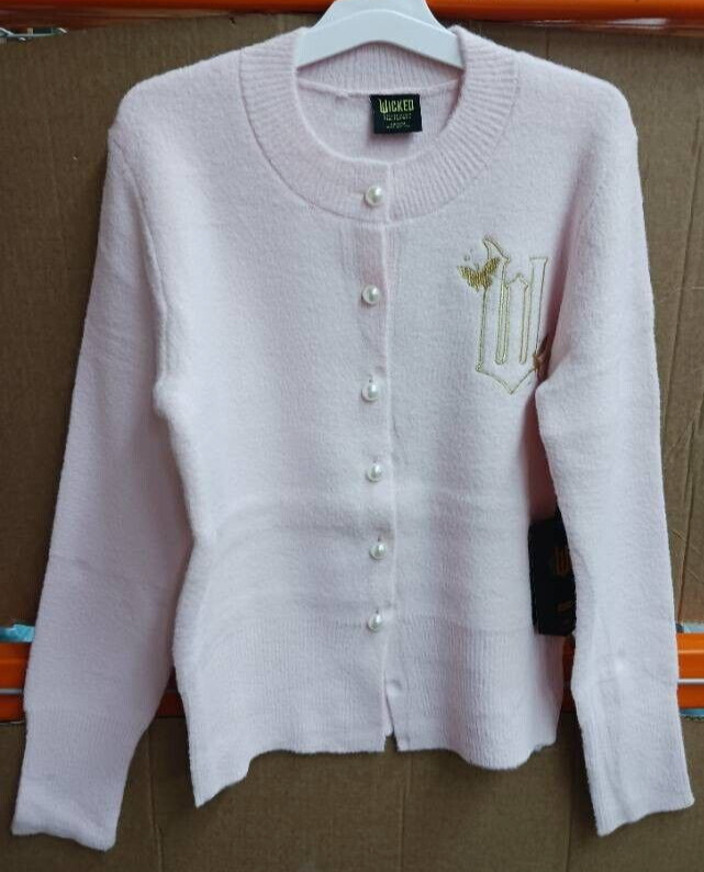 NWT Wicked Paul Tazewell Pink Glinda Cardigan w/Pearl Target Exclusive XL