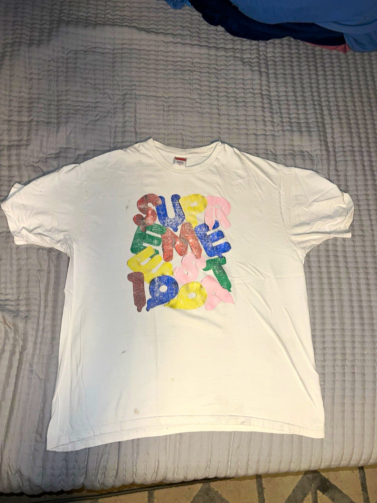 Supreme Supreme Graphic Print White Men\'s T-Shirt XL
