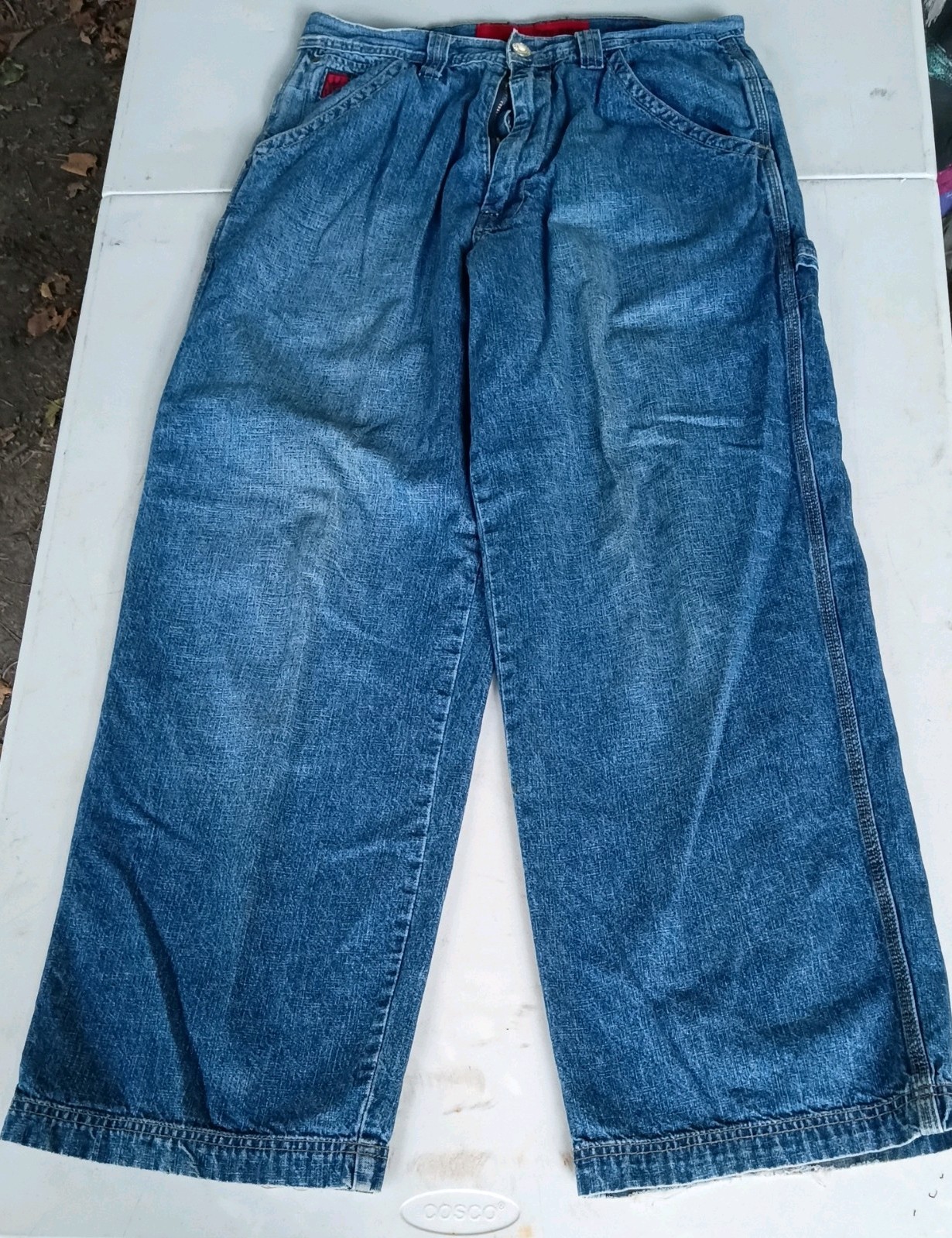 Vintage JNCO Embroidered Crown Logo Baggy RARE 6 pocket Jeans (32x30)