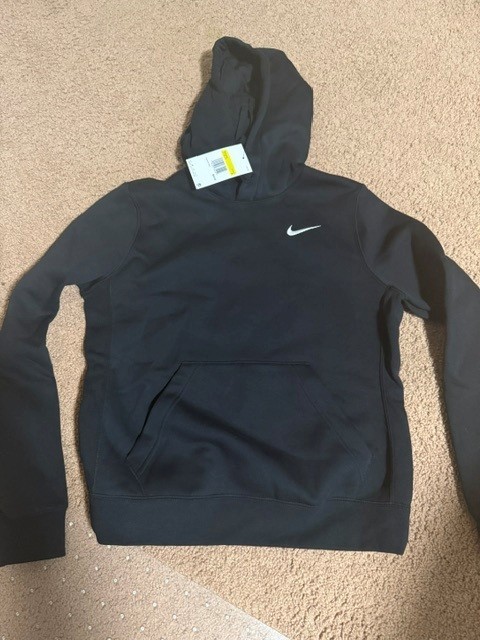 Nike Women\'s  Club Fleece Hoodie CJ1789-010 Black Size Small