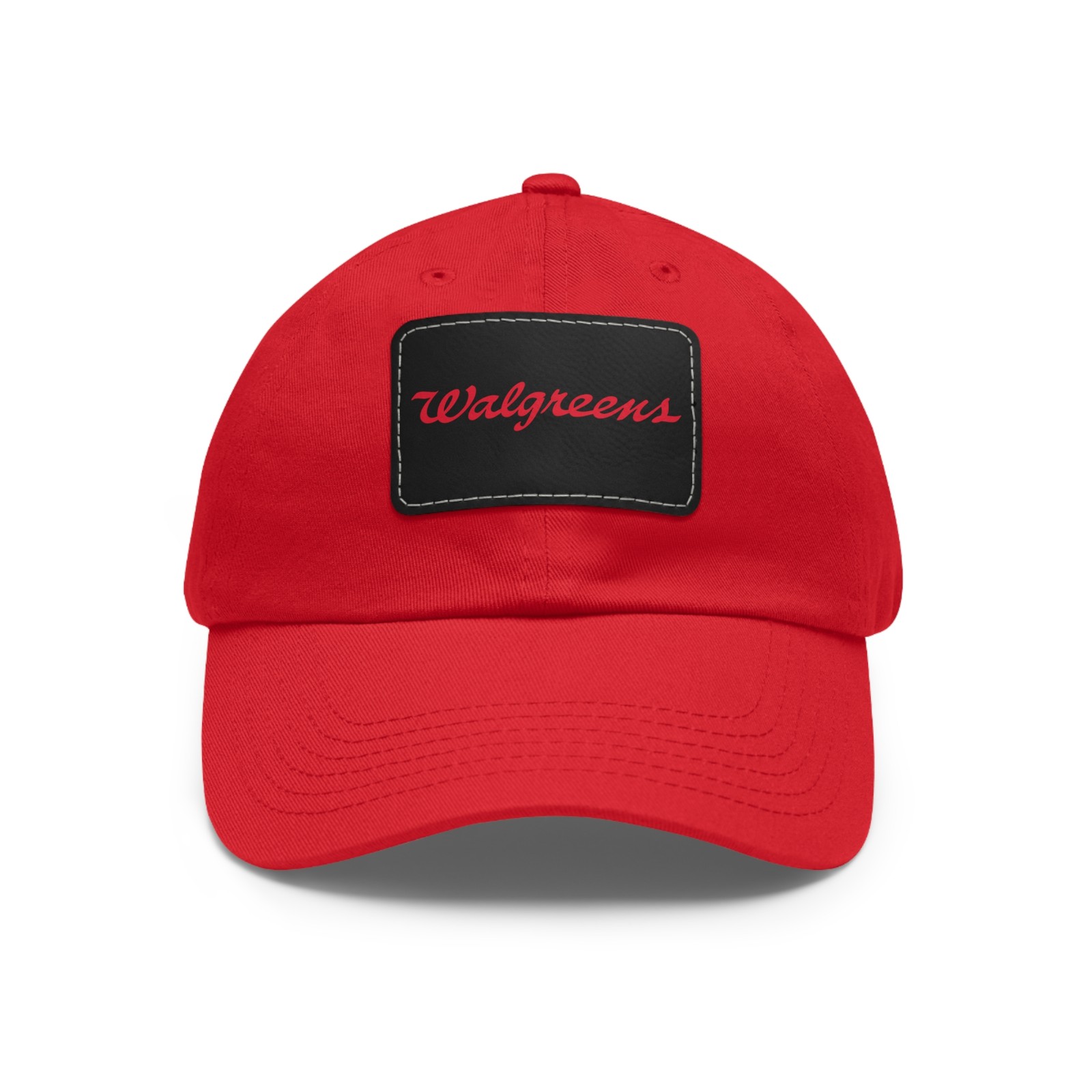 Walgreens Logo Dad Hat Unisex with Leather Patch