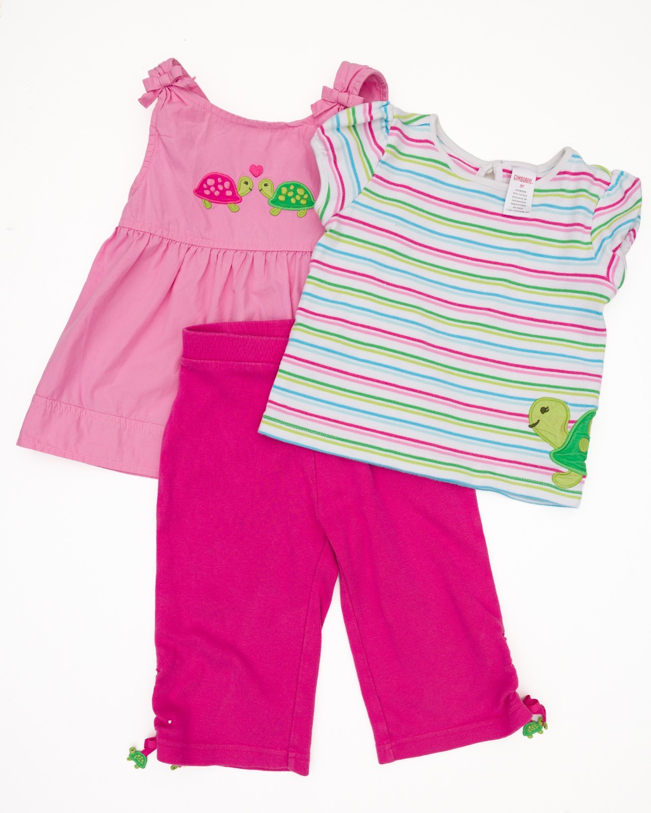 Vintage Gymboree Tennis Match 3T Turtle 3-Piece Outfit Set 2008
