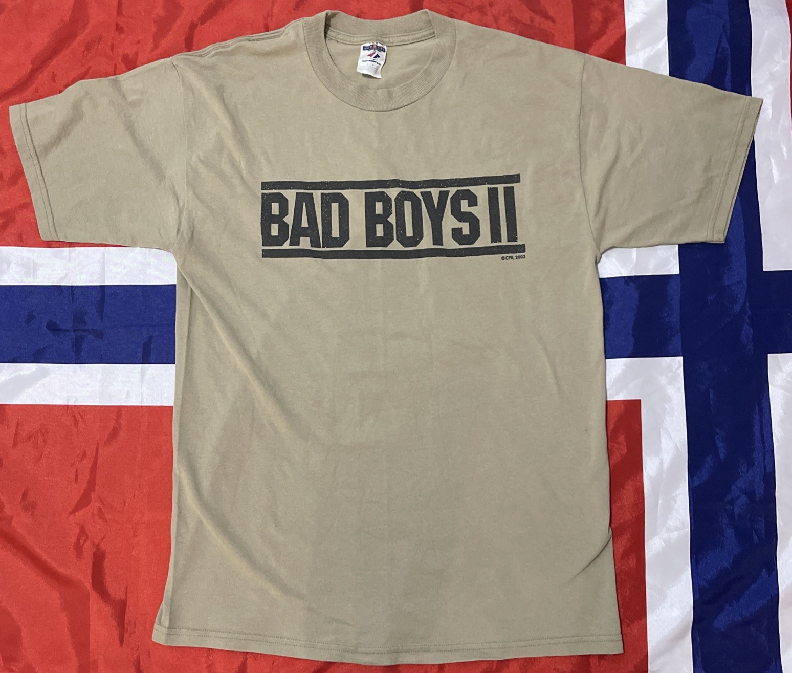 VTG BAD BOYS II 2003 Adult L Movie Promo Shirt Will Smith, Martin Lawrence Y2K