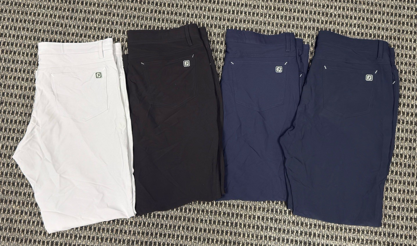 Footjoy FJ Golf Pants Mens Size 36x30 Navy, Black, & Gray Performance Lot Of 4