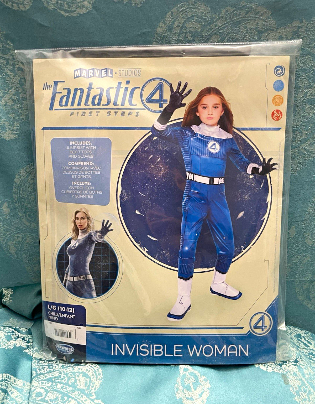 Jazwares Marvel Fantastic 4 First Steps Invisible Woman Costume Set 10-12