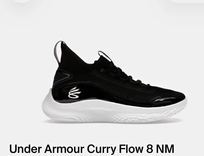 Under Armour Curry Flow 8 NM Steph Curry Low Top Basketball Shoes US 10 Black
