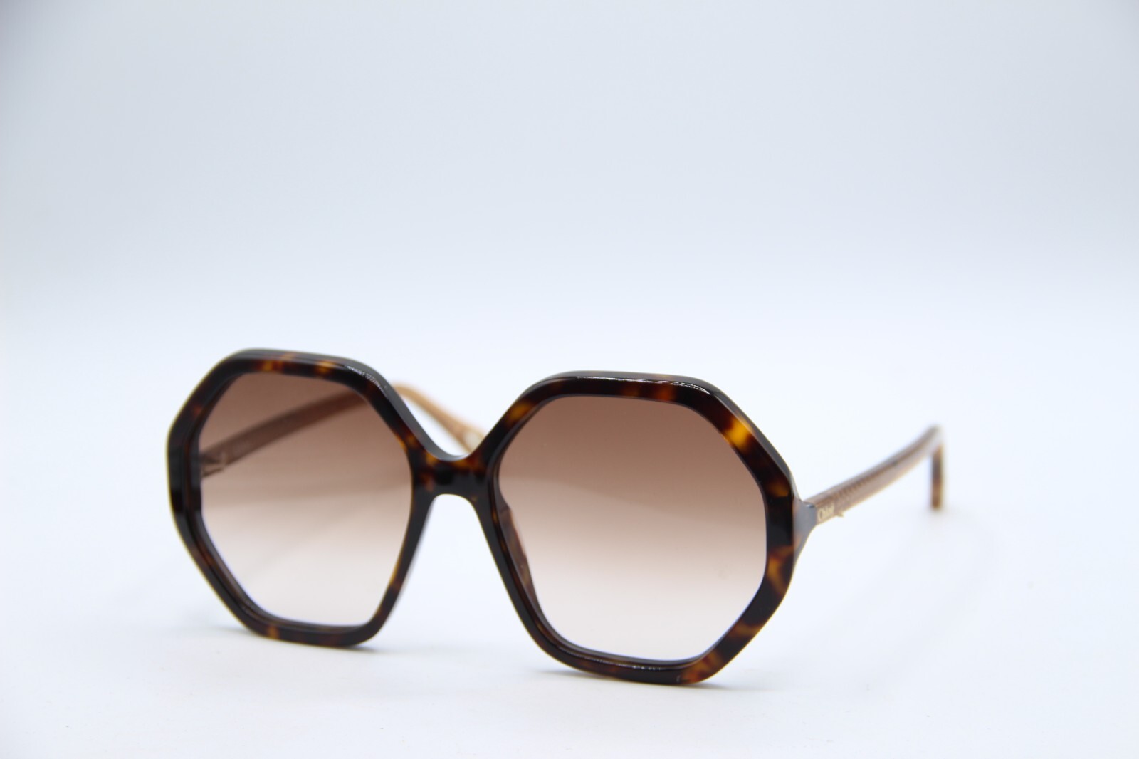 NEW CHLOE CH 0008S 004 HAVANA GRADIENT AUTHENTIC SUNGLASSES 58-17