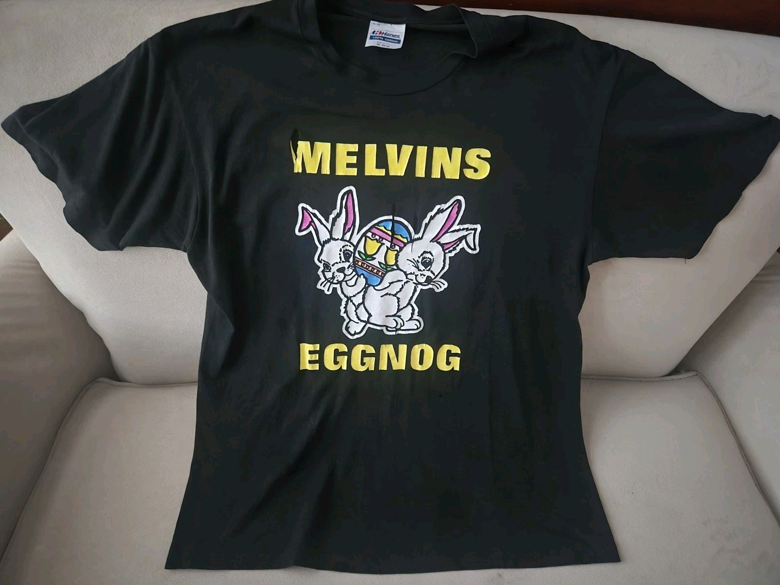 Vintage Authentic OG Melvins Eggnog Shirt Authentic 91-92  Hanes  PL-192 XL RARE