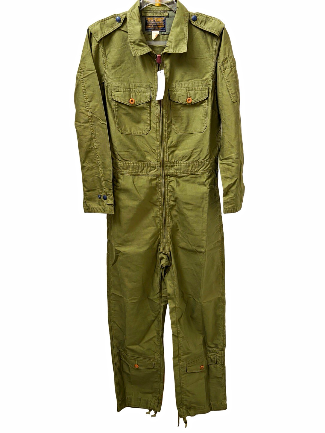 RRL Double RL Ralph Lauren Cotton Sateen Coverall Olive Green Women NWT SMALL