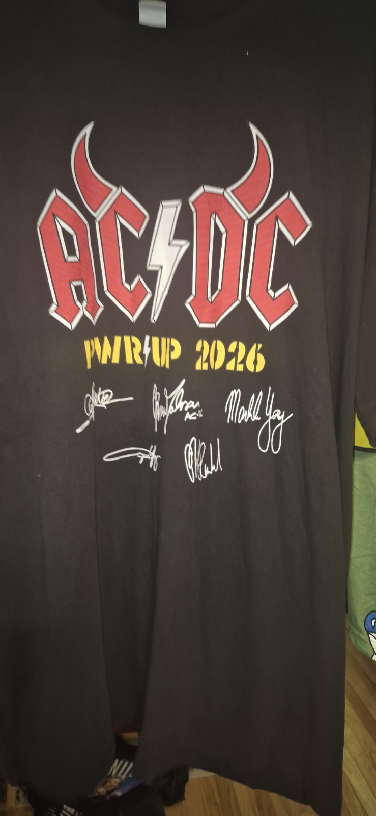 AC/DC 2026 POWER UP TOUR 2XL BRAND NEW MERCH TABLE T SHIRT DOUBLE SIDED