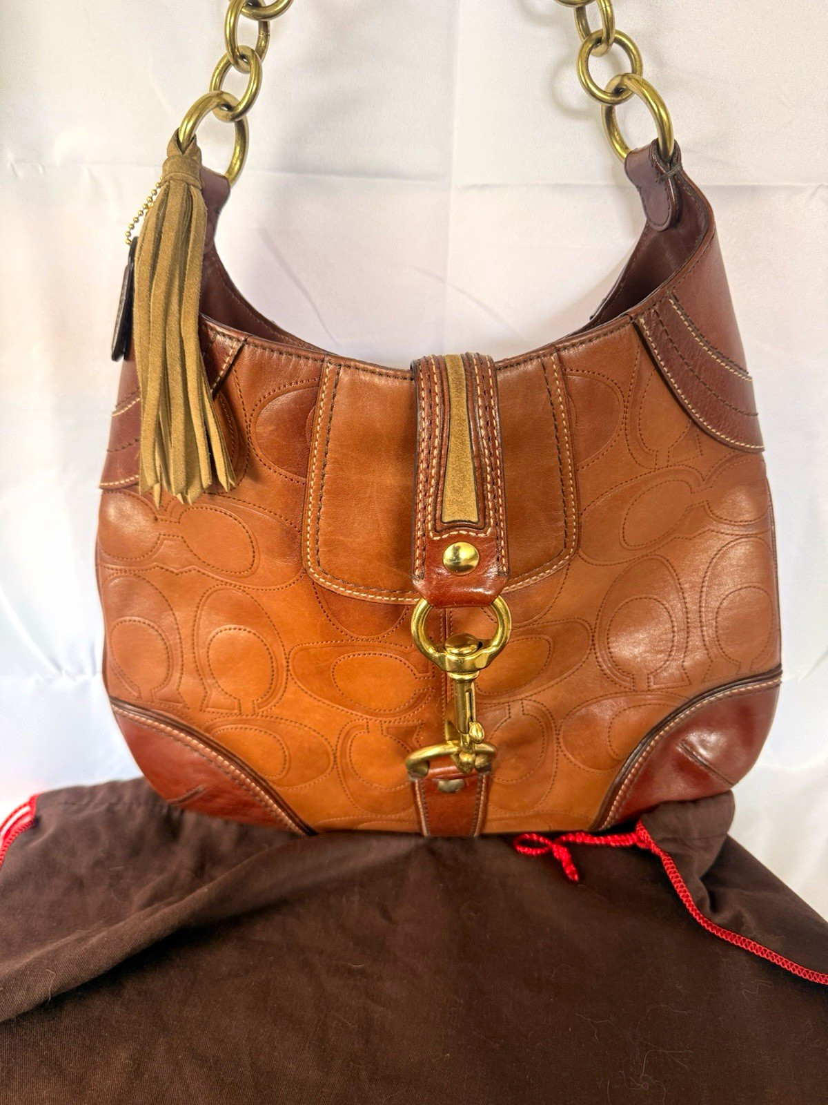 Vintage Coach Hampton boho bag