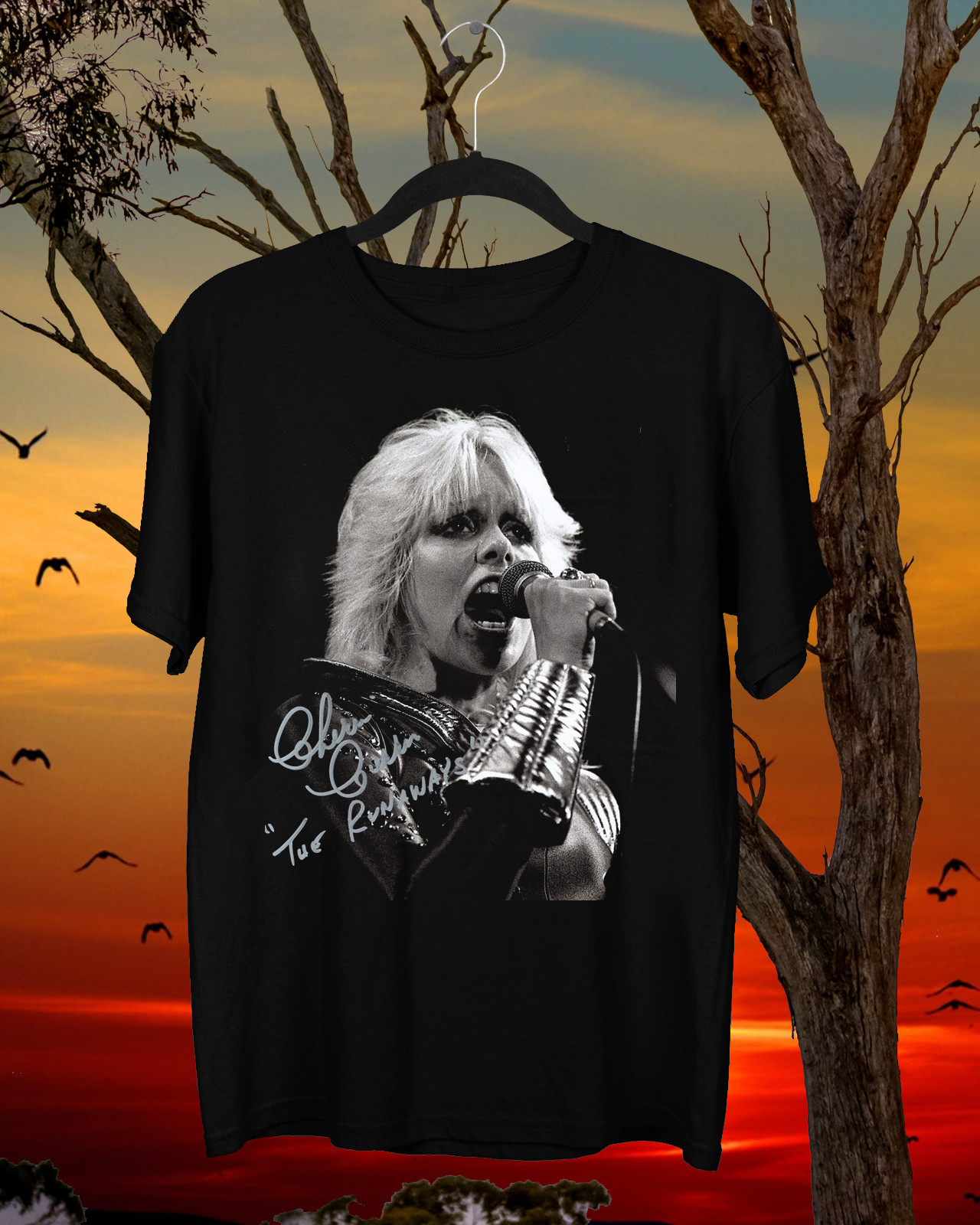 Rare Cherie Currie The Runaways Cotton Tee Gift For Fan T-shirt S to 5XL S4095