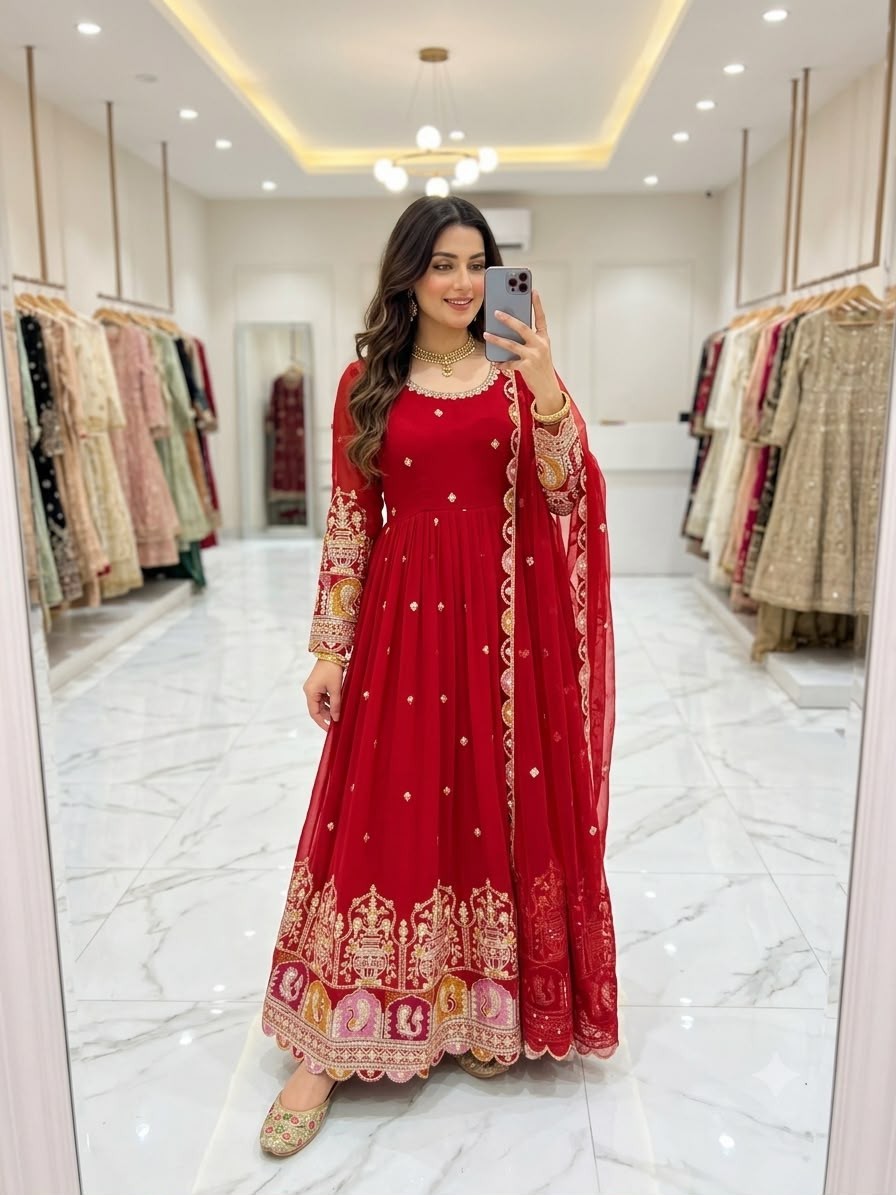 Salwar Kameez Indian Pakistani Wedding Party Wear Dress Bollywood Anarkali Suit 