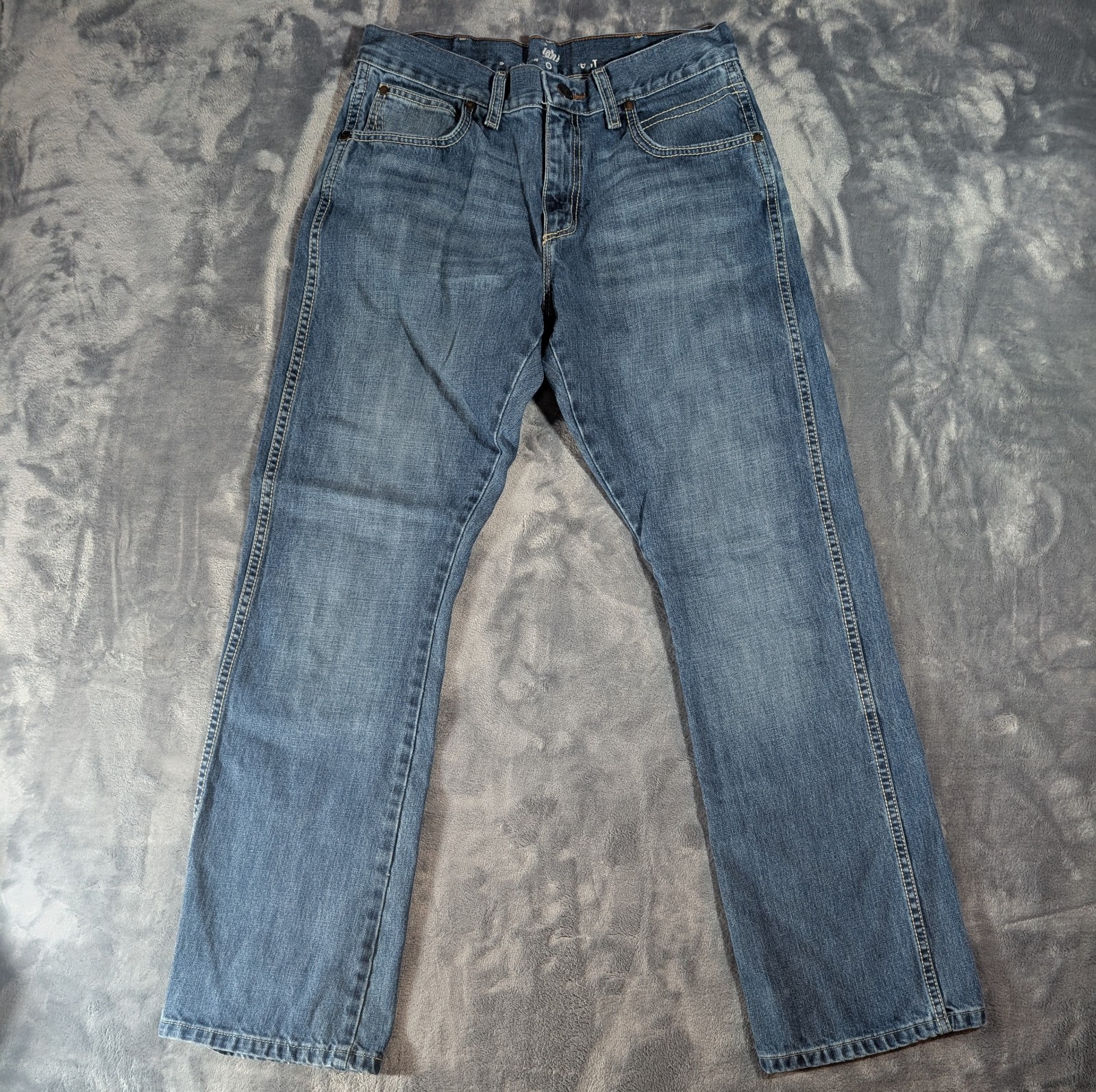 Wrangler Retro Relaxed Bootcut Jeans Mens 30x32 Medium Wash Western Cowboy Denim