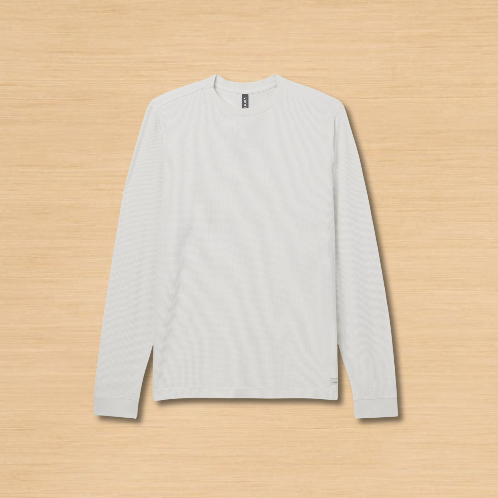 NWT Vuori Men's Waffle Crew, Marshmallow, New, Sale