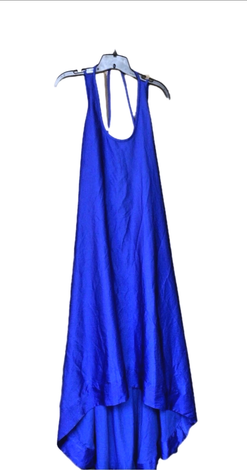 BCBGMAXAZRIA Royal Blue Hi-Lo Maxi Dress Size 2 NWT Open Back Sleeveless