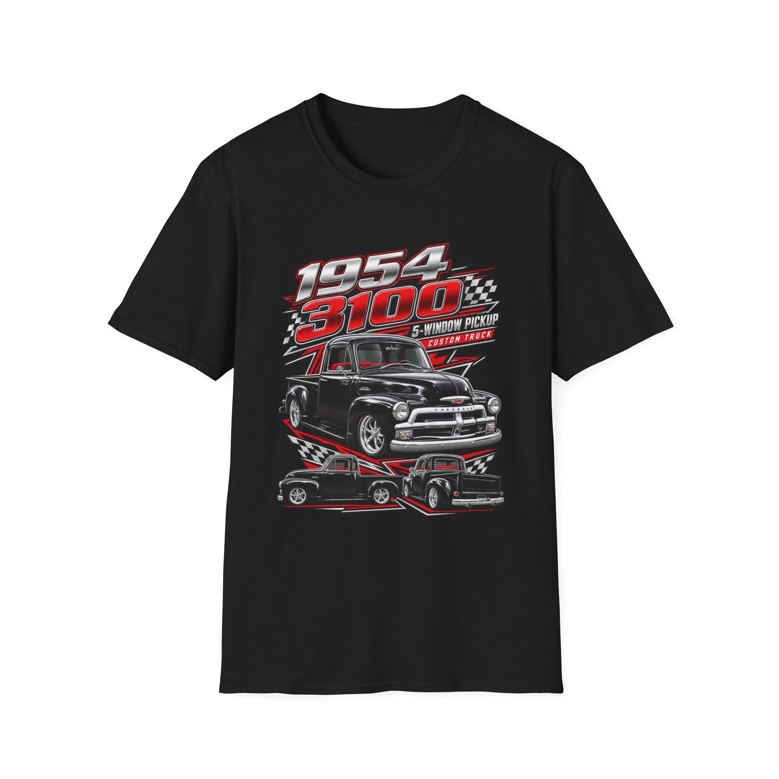 1954 Chevy 3100 5-Window Pickup T-Shirt | Vintage Truck Graphic
