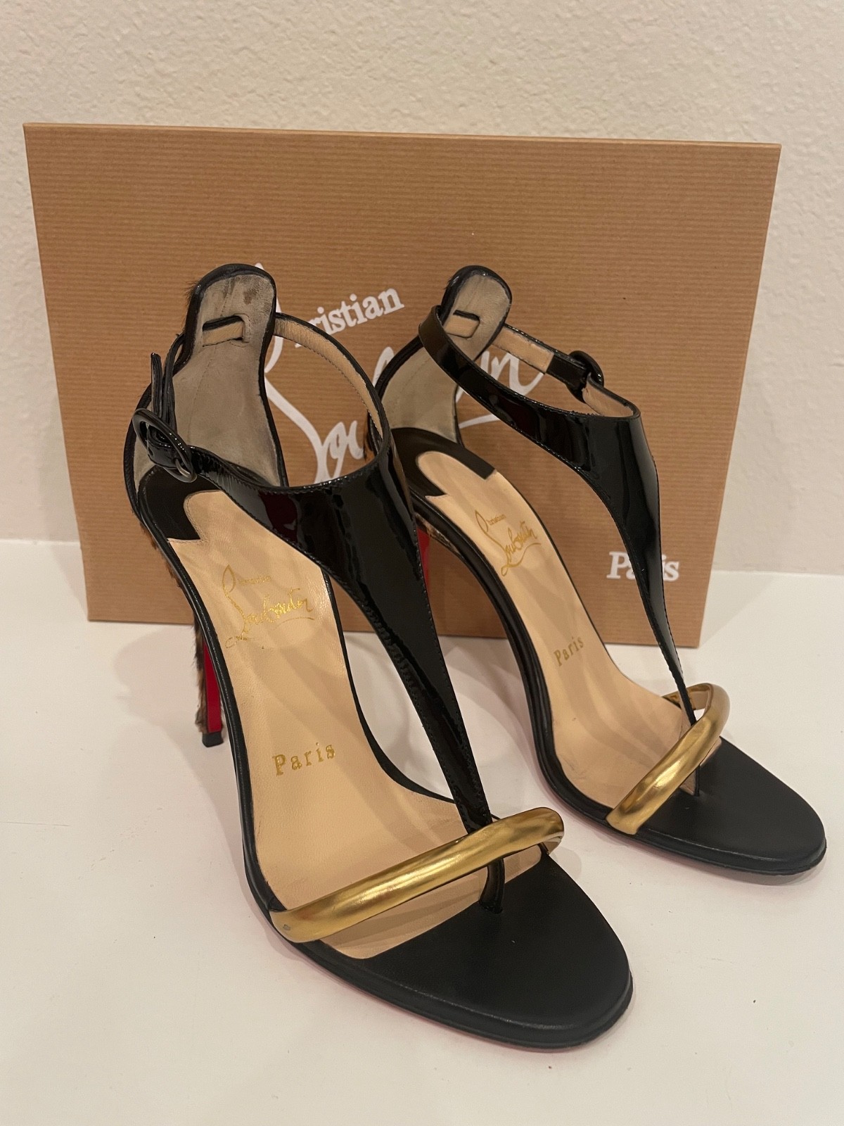 Authentic Christian Louboutin Athena Alta 100mm size 35.5