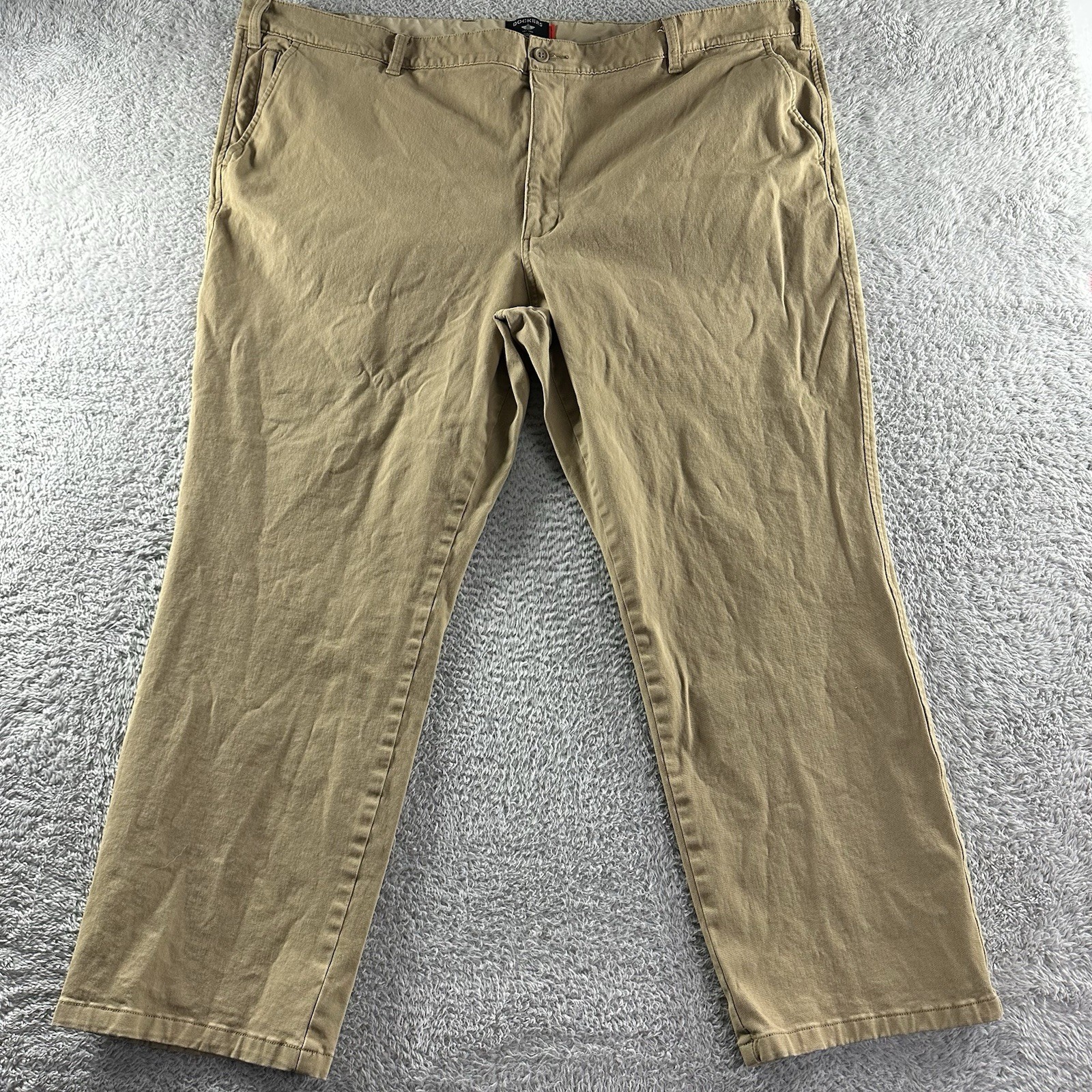 Dockers Ultimate Chino Pants Mens 48x30 Khaki Tan Athletic Fit Smart Series