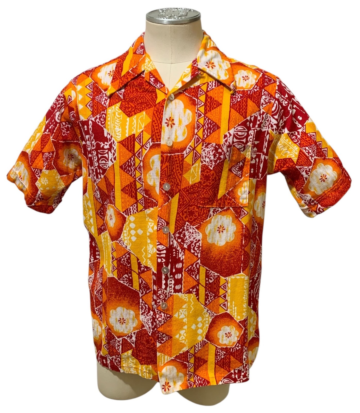 DON LOPER CALIFORNIA by Duke of Hollywood Vintage 70s Mens SS Shirt - Sz XL Tall