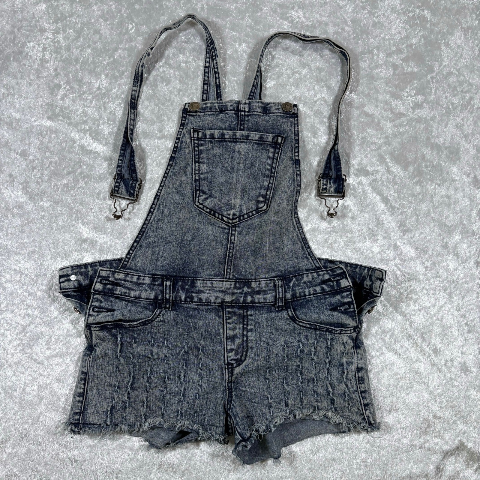O.S.C Premium Collection Short Overalls Sz9 Blue Denim