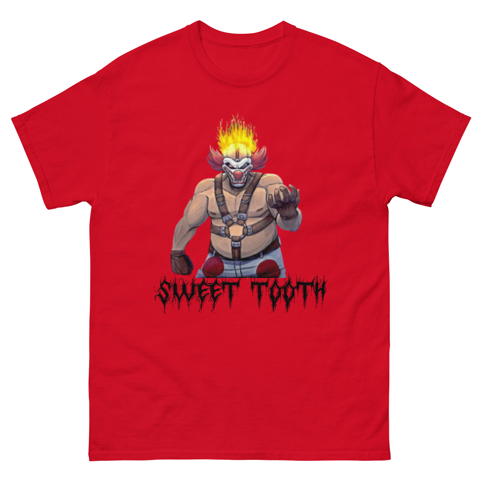 Sweet Tooth Twisted Metal Tee, Cool Gamer Tees, Twisted Metal Sweet Tooth Shirt
