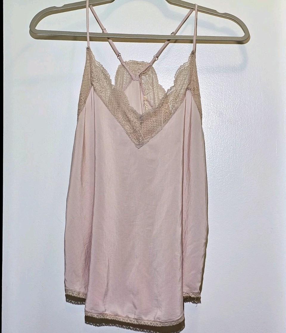NEW Lovestitch Women’s Nude Lace Trim Camisole Tank Size Medium