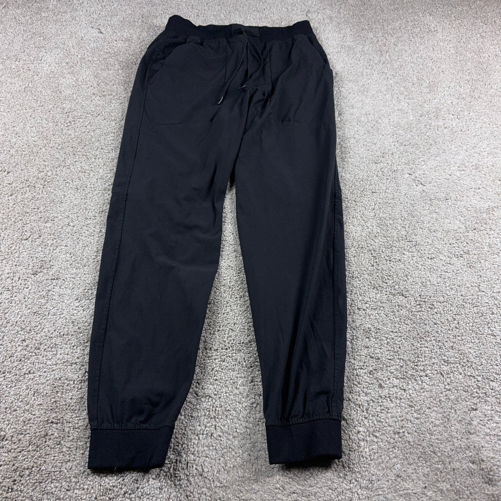 Lululemon Joggers Mens Medium Black ABC Athleisure Stretch Pockets Athletic