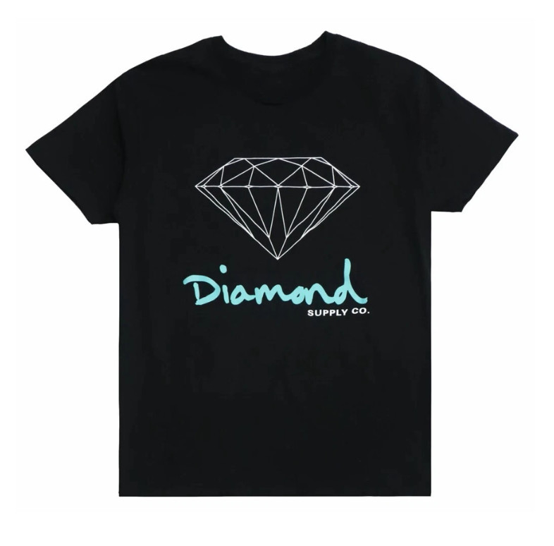Diamond Supply Co. Men\'s T-Shirt OG Logo Short Sleeve Tee in Black