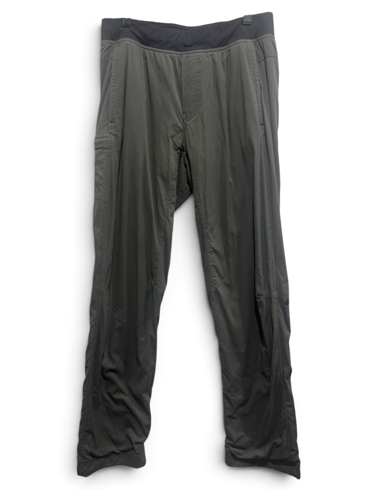 Lululemon Men’s Kung Fu Pants Gray Striped Straight Leg Size L