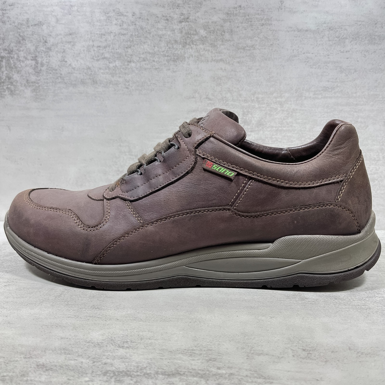 Sano By Mephisto Leather Comfort Walking Shoes - Men\'s Size 11 - Brown