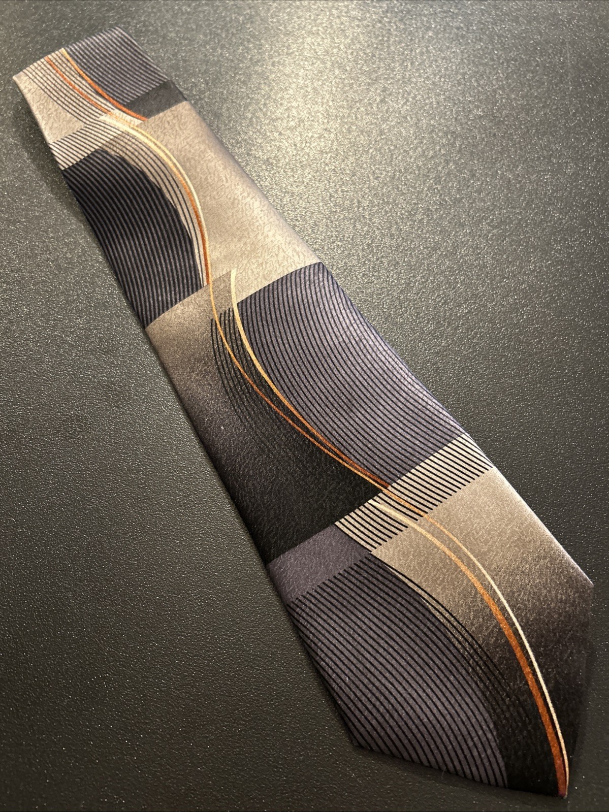 Vintage EUC Pierre Cardin Silk Art Deco Tie Abstract Art 59 X 4
