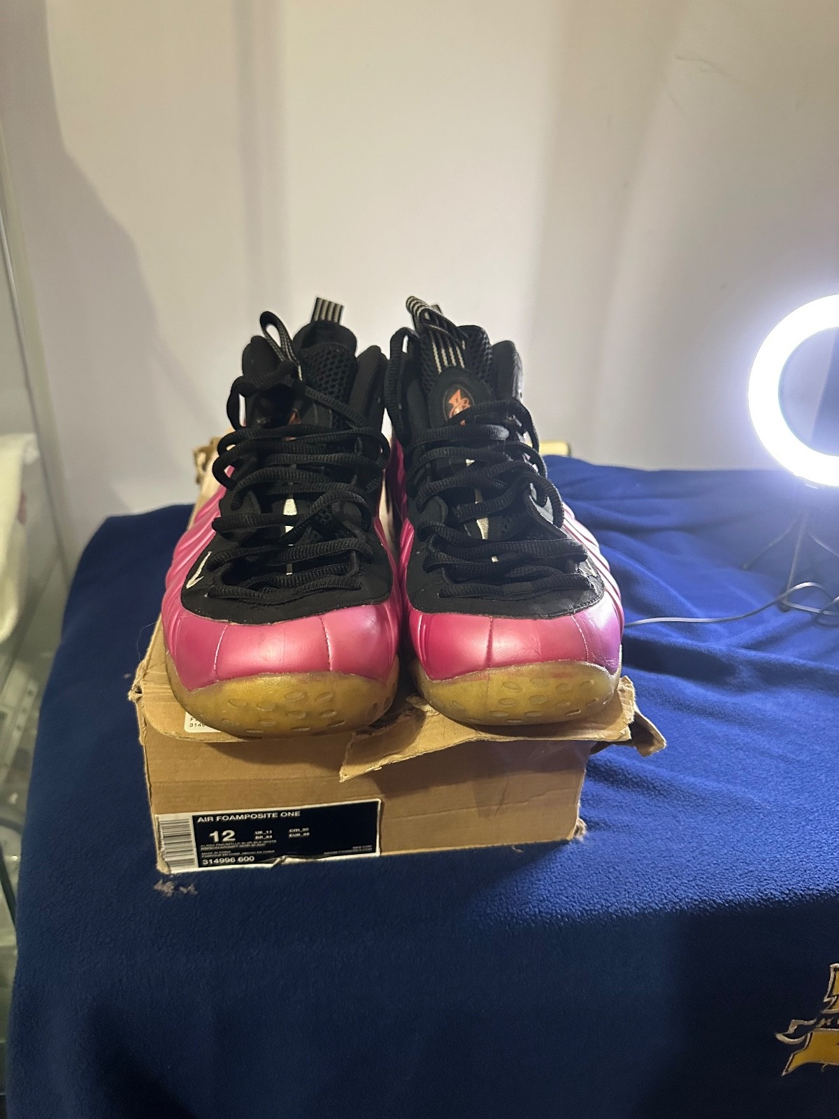 Size 12 - Nike Air Foamposite One Pearlized Pink