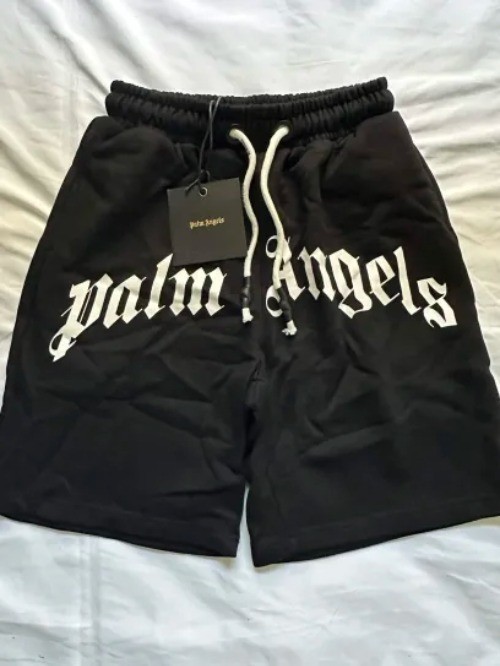 Palm Angels Large Logo Shorts Black Size S