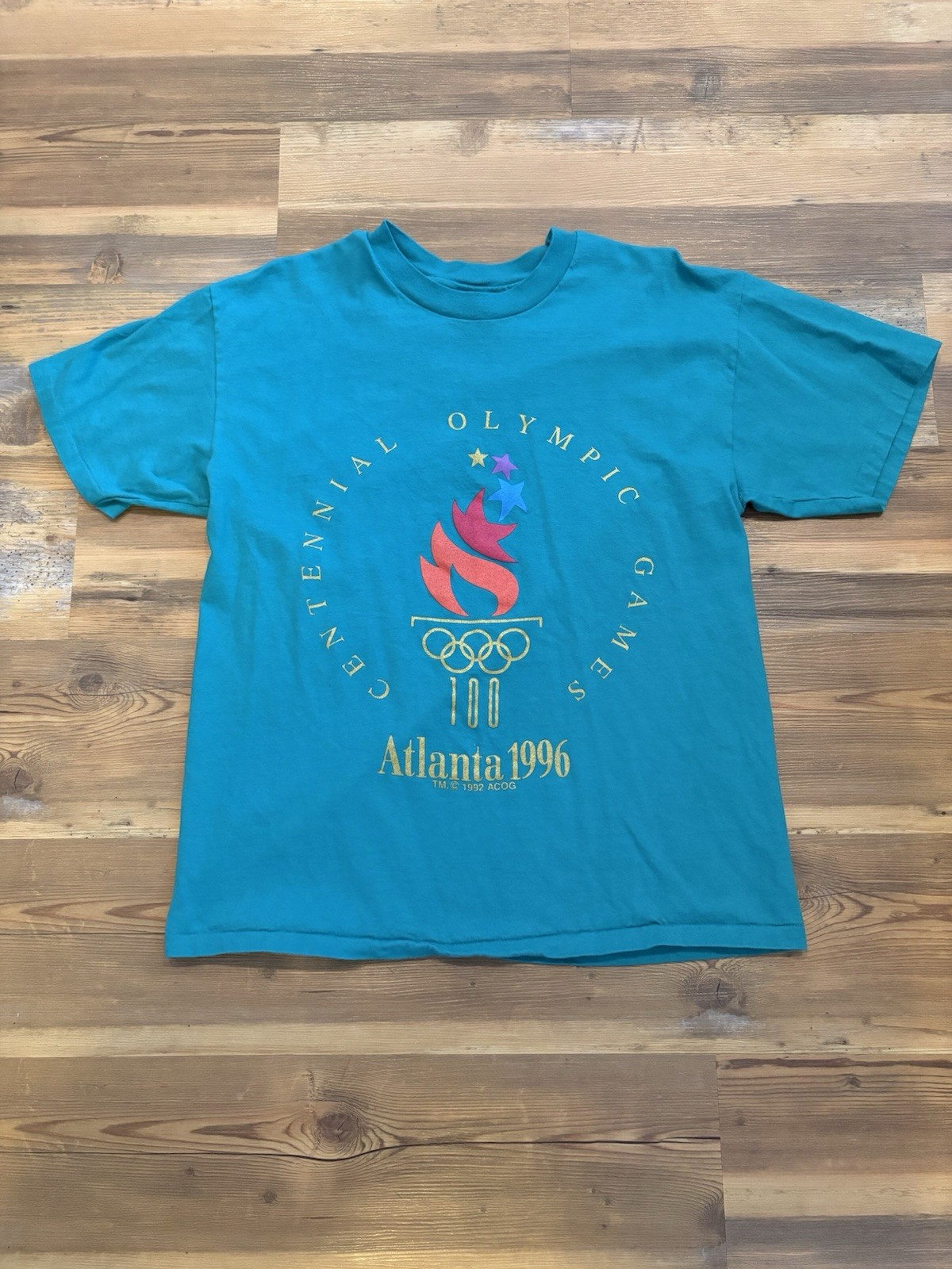 Vintage Single Stitch 1996 Atlanta Olympics Shirt (Size Large)
