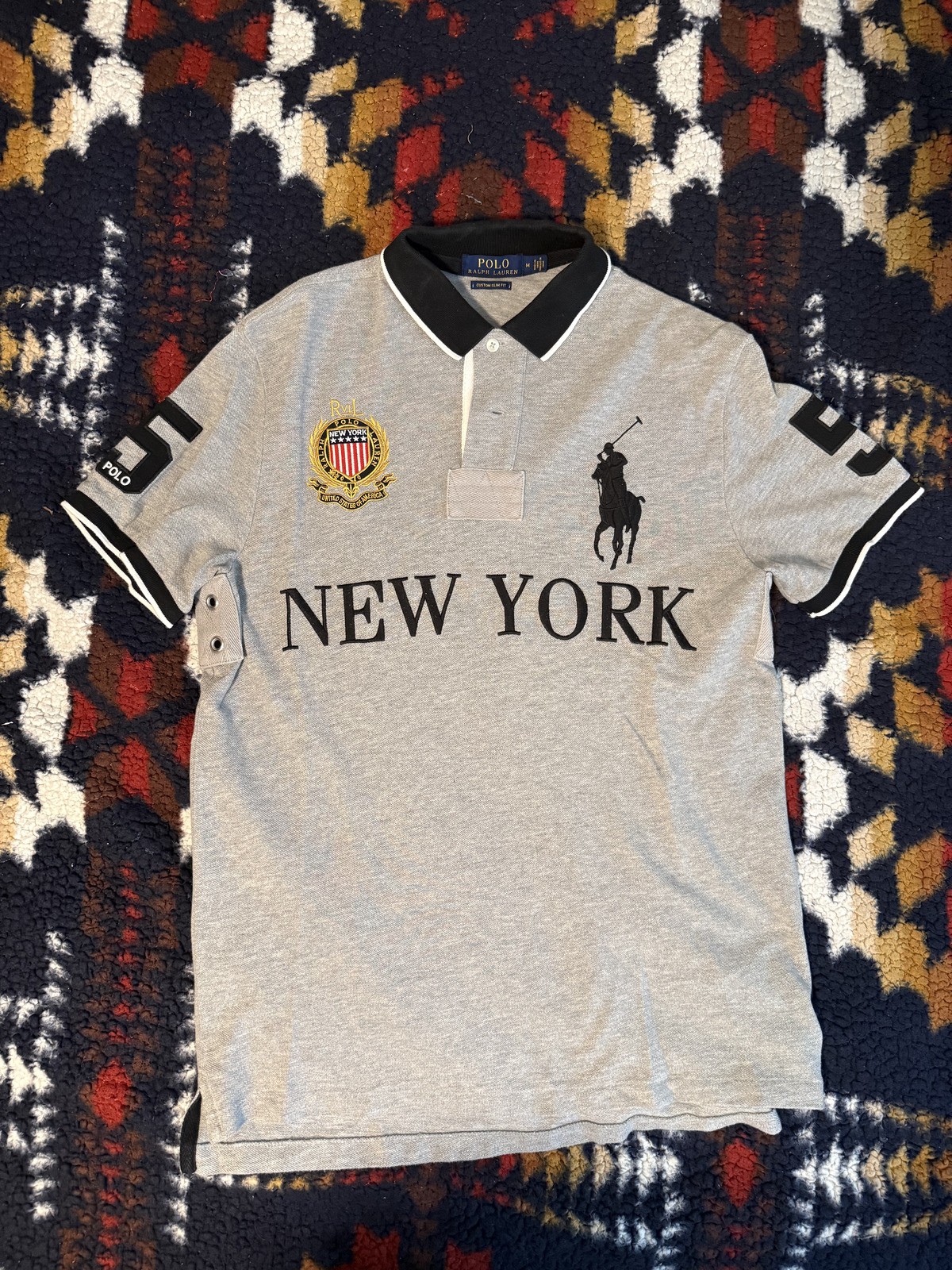 Rare Polo Ralph Lauren New York Big Pony City Polo Size M