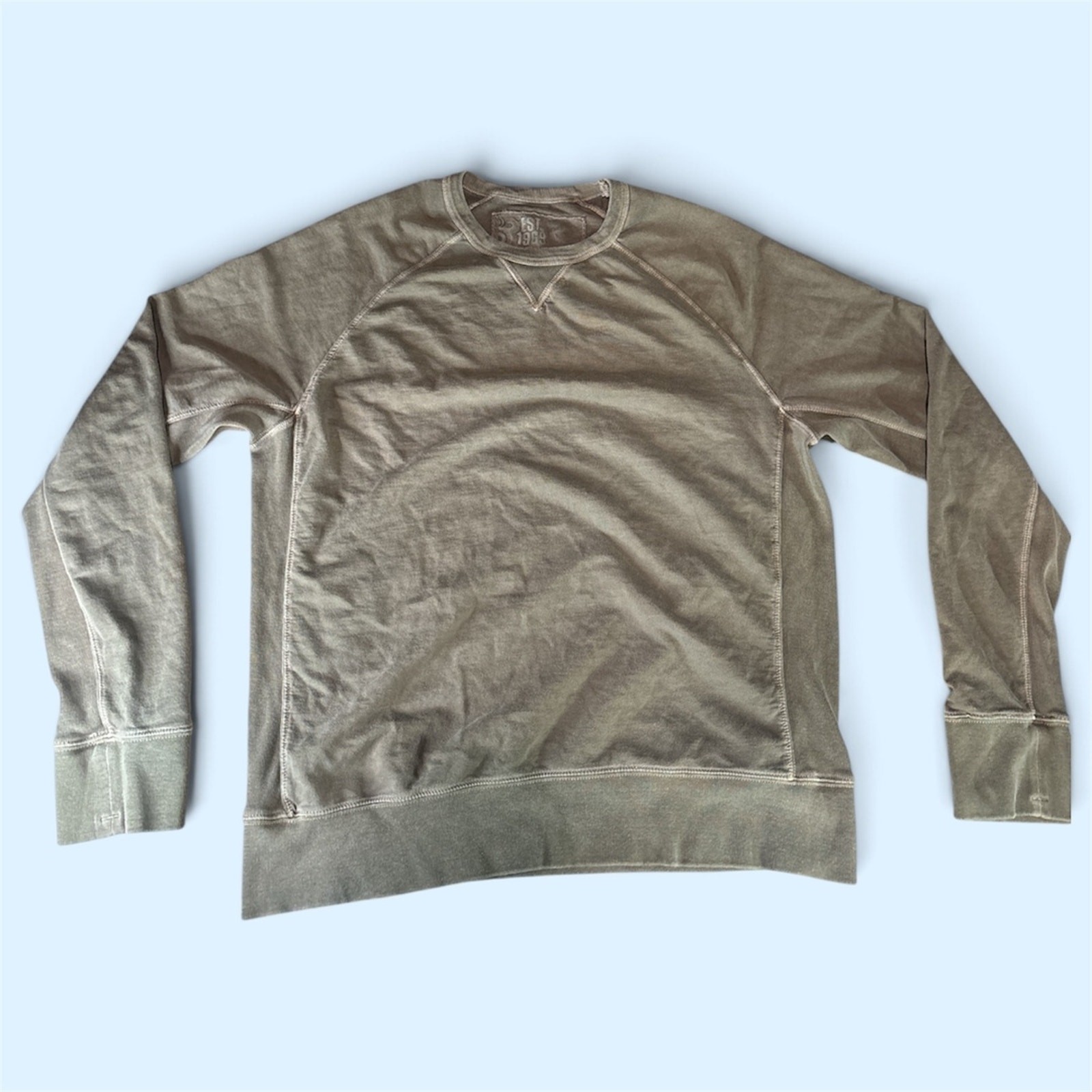 Gap EST 1969 Olive Green Crewneck Sweatshirt