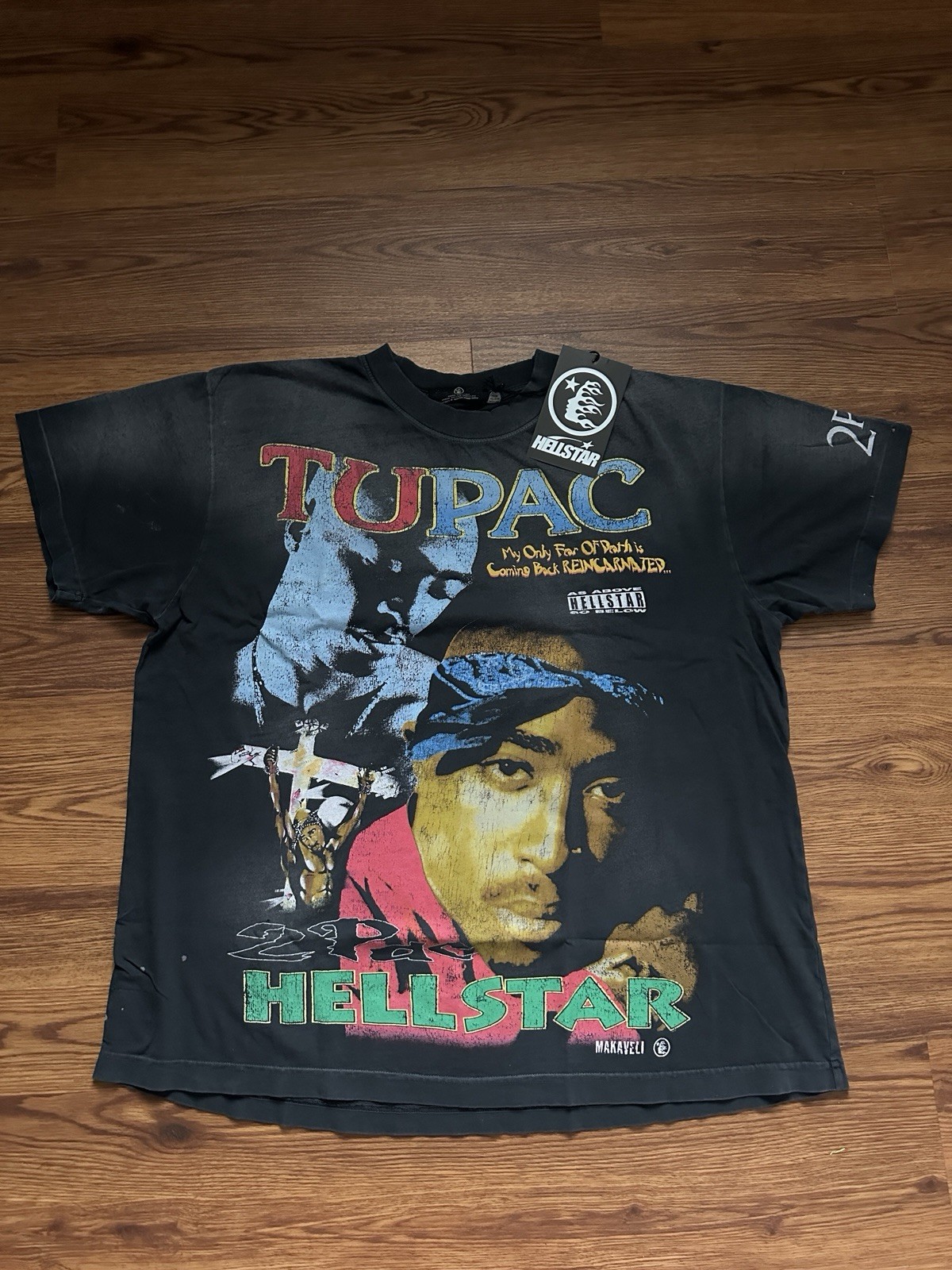 Hellstar ComplexCon 2Pac Tupac Come With Me Vintage T Shirt Rare Rap Tee Men’s L