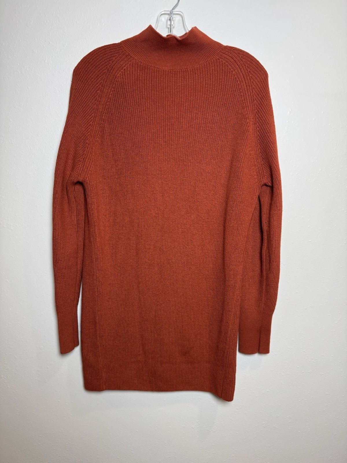 Lululemon Women\'s Merino Wool-Blend Ribbed Sweater Dress Rust Size 2