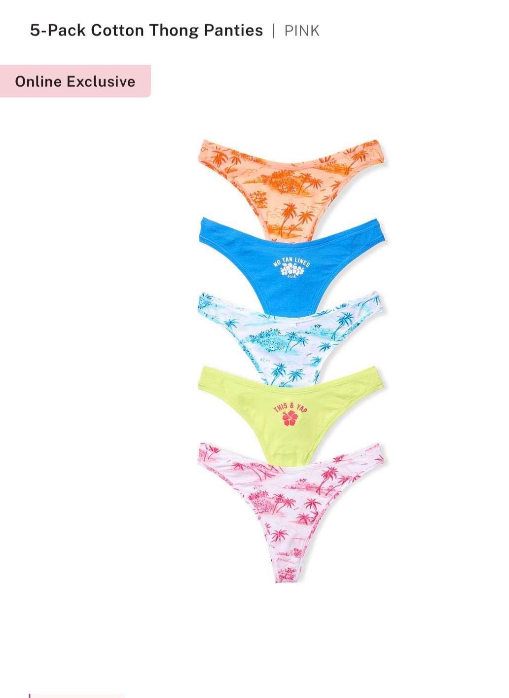 victoria\'s secret panties 5 pack