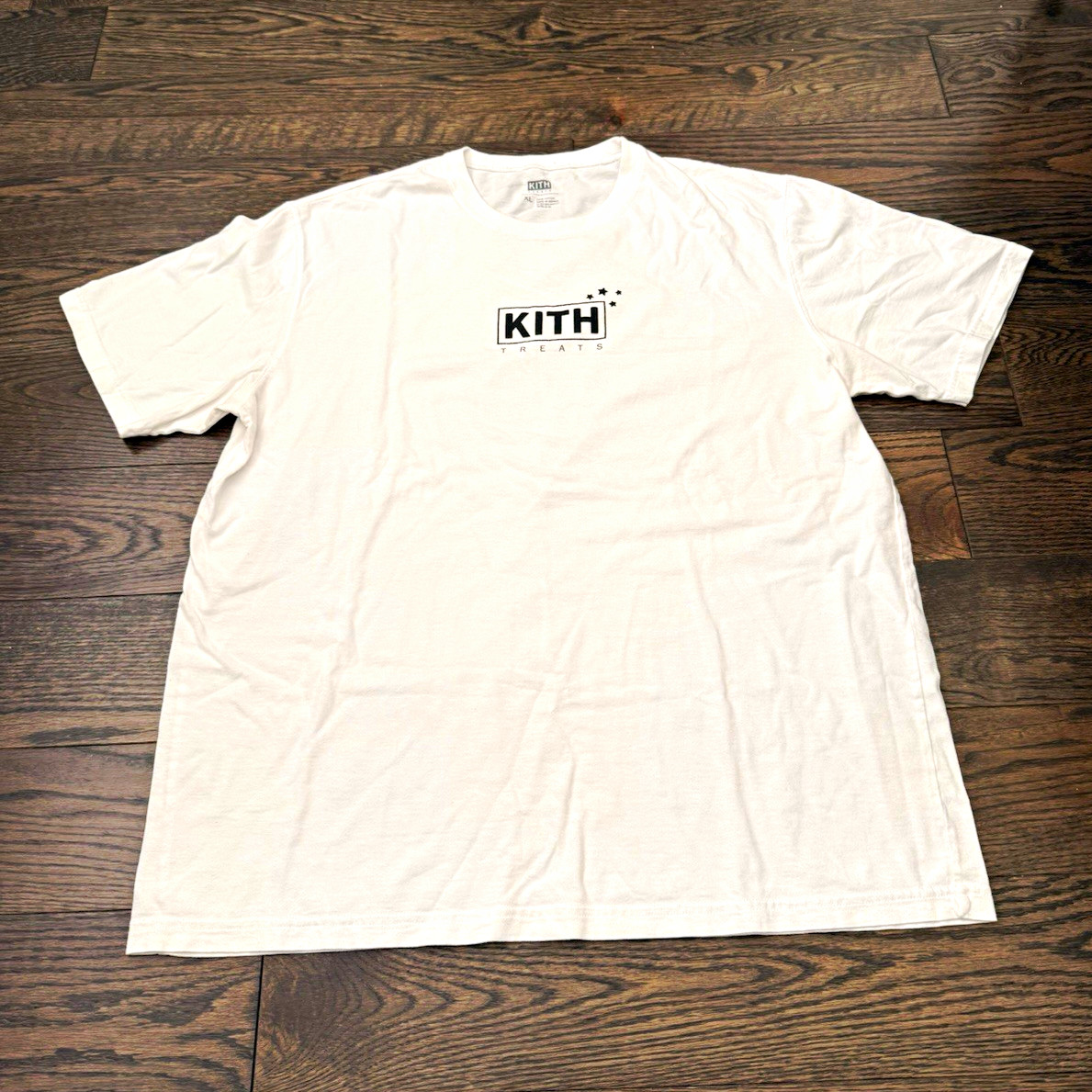 KITH Treats Midnight Snack Mens White Graphic Print Crew Neck Tee XL