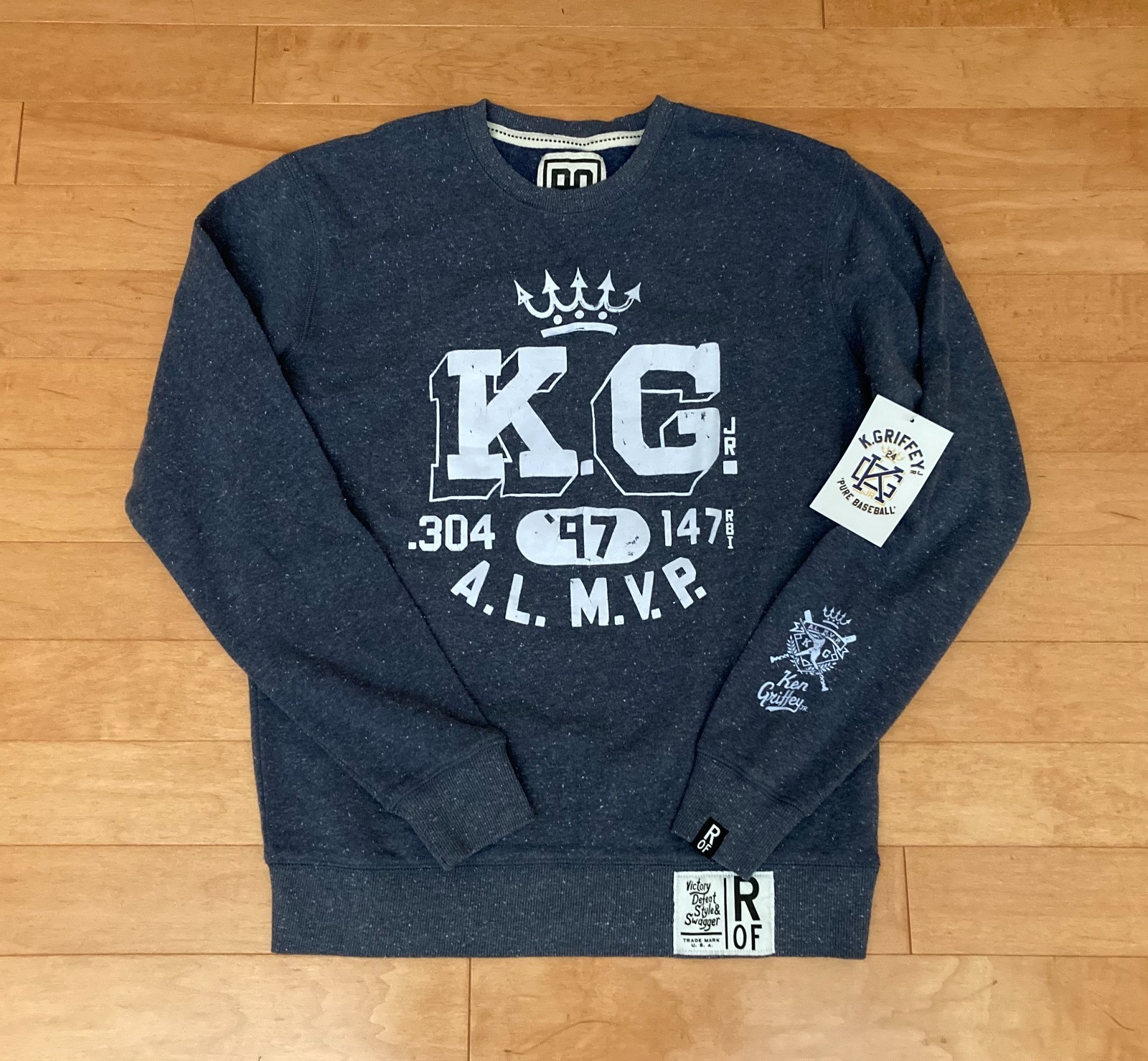 RARE Roots of Fight Ken Griffey MVP Blue Sweatshirt (NEW)