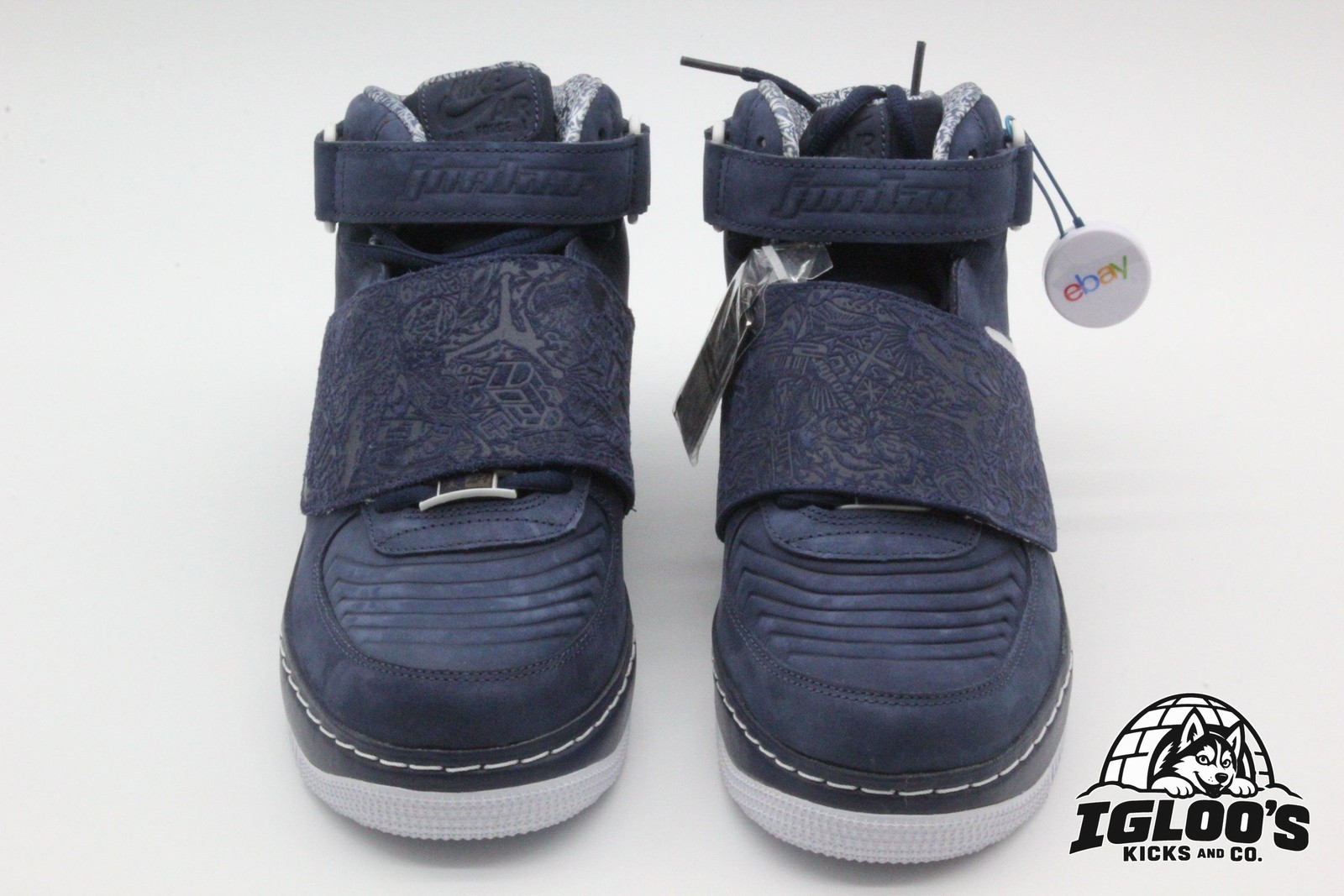 Air Jordan AJF 20 Midnight Navy White Silver 10.5 US 331823-411 DS OG Box