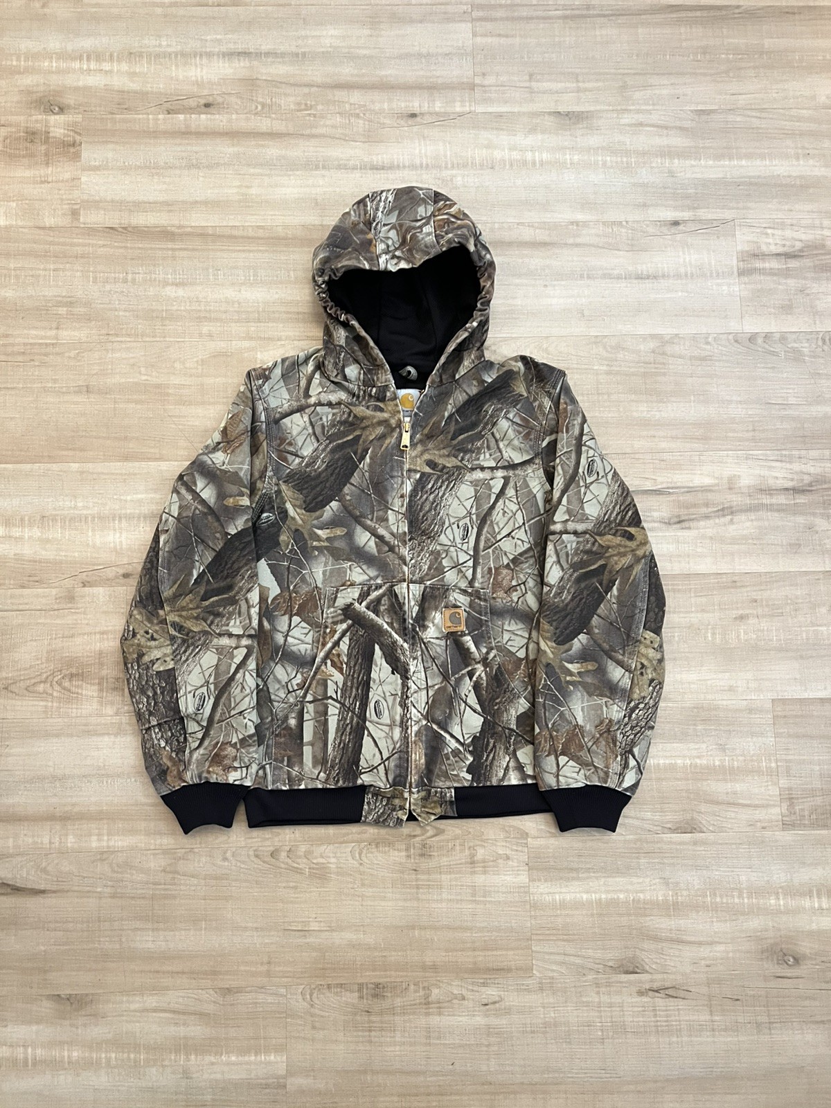 Carhartt Realtree Camo Duck Active YYJ144 CMO Men’s Size Small Jacket Realtree 