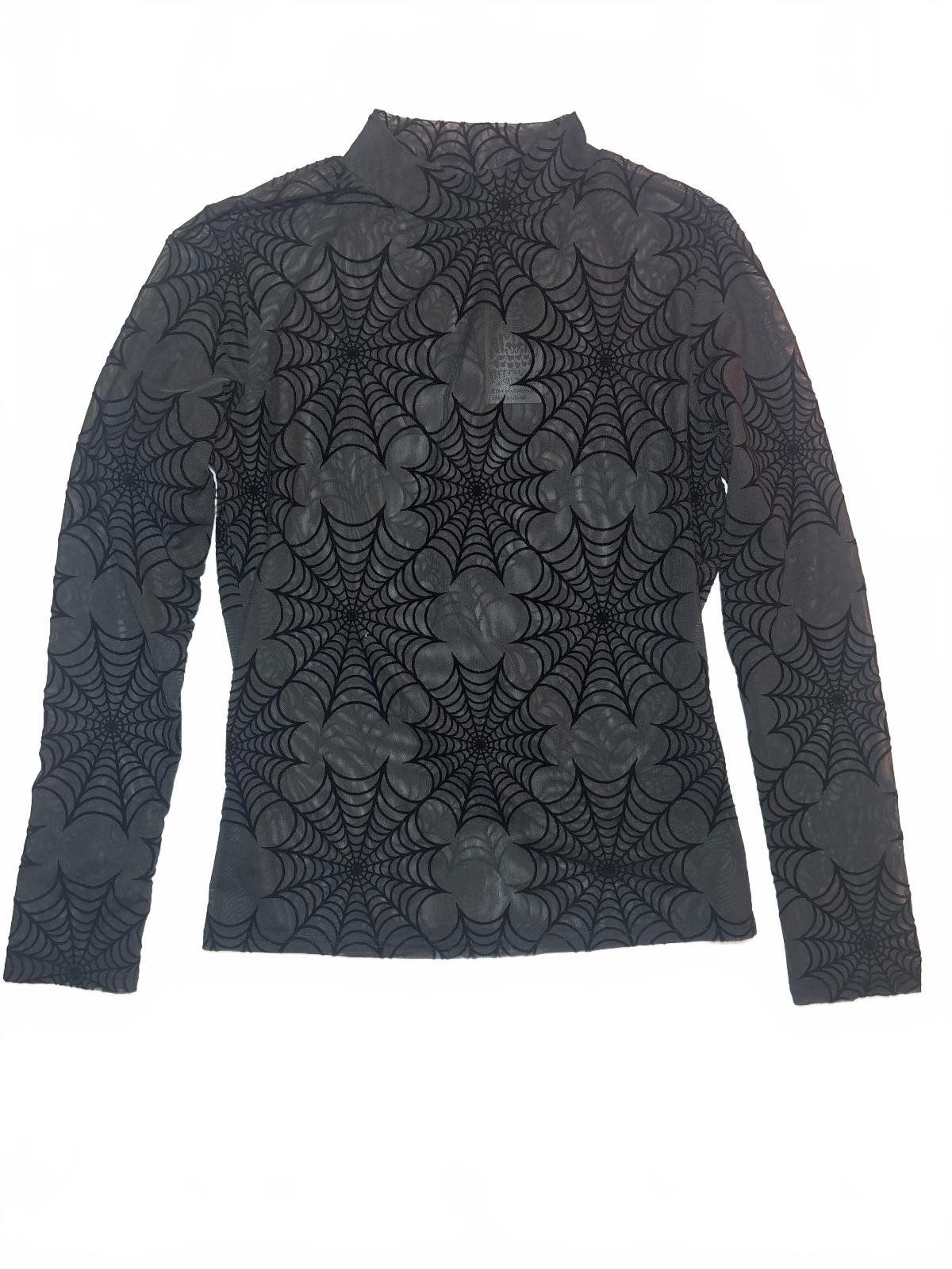 KreepsVille Black Mesh/ Velvet Top