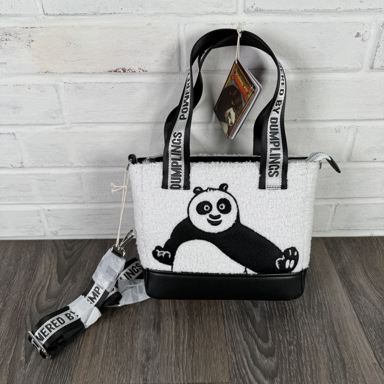 Loungefly DreamWorks Kung Fu Panda Plush Po Crossbody Bag Tote Sherpa New 2025