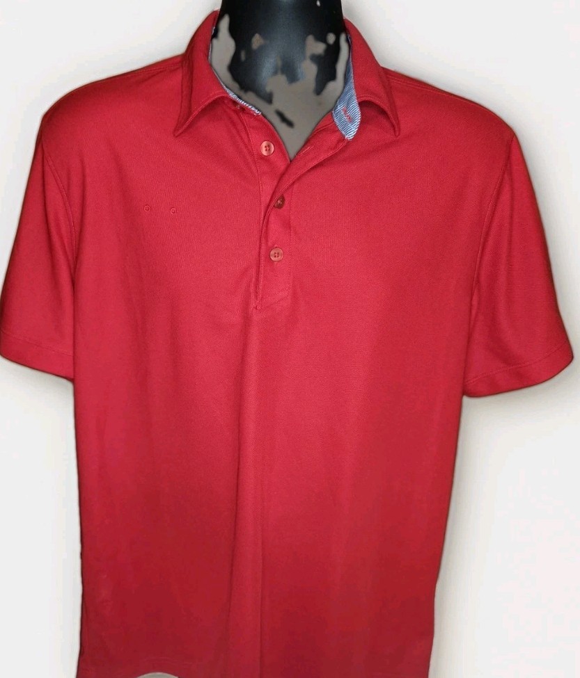 Official Chick-fil-A Brand Men\'s Red Staff Polo Shirt Size Medium